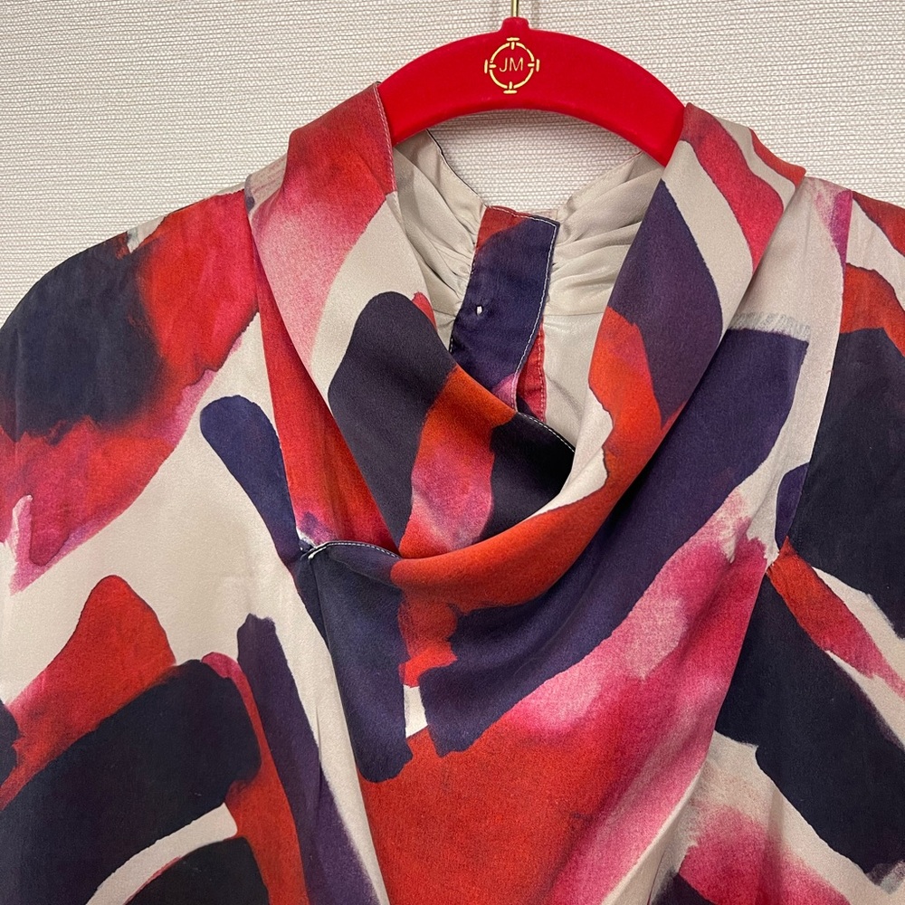 Armani Collezioni Abstract Patterned Women's Top - image 5